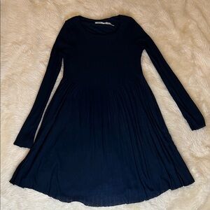 Kimchi Blue Navy Knitted Long Sleeve Dress